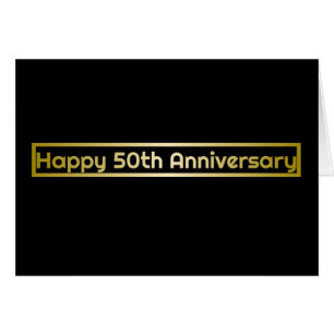 Happy 50th Anniversary greeting card 