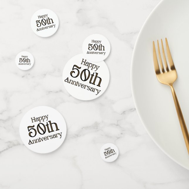 Happy 50th Anniversary Table Confetti (Group)