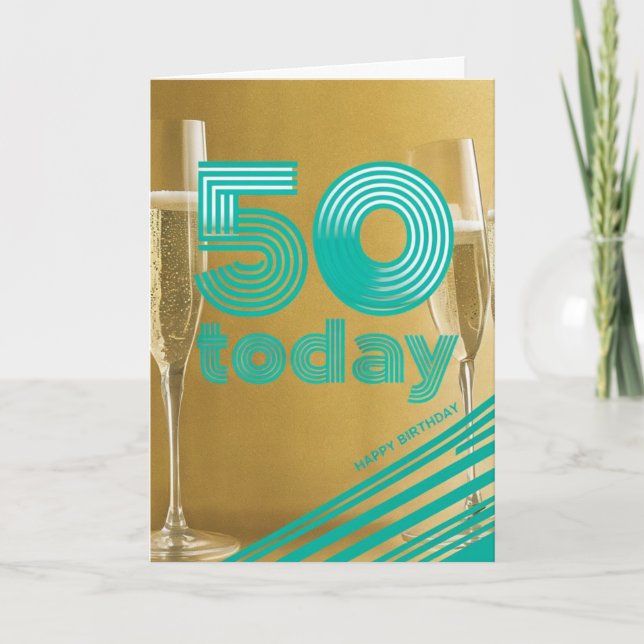 Happy 50th Birthday Card (Front)