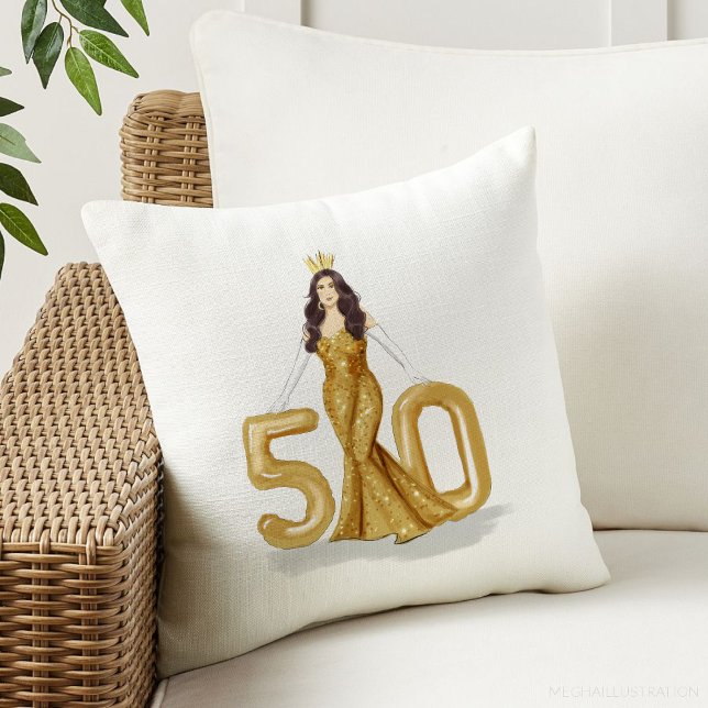 happy 50th birthday cushion (Creator Uploaded)