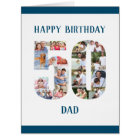 Happy 50th Birthday Dad Number 50 Photo Collage