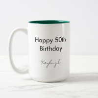 Happy 50th Birthday Fifty Years Old Party Custom