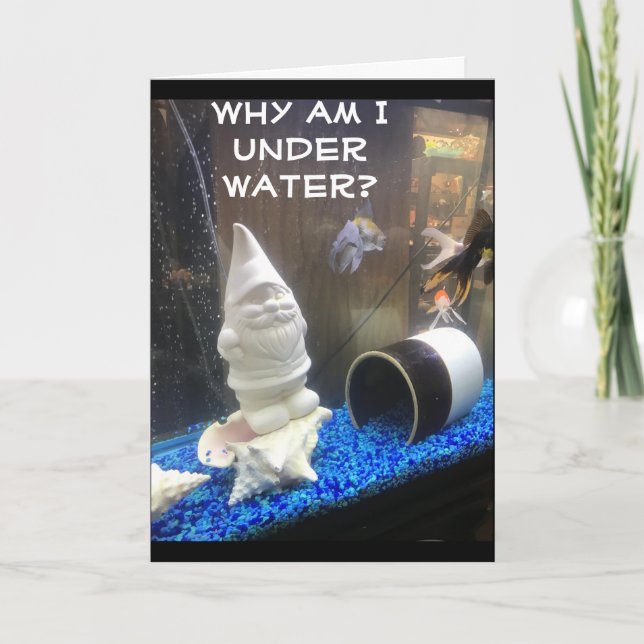 HAPPY *50th* BIRTHDAY FROM HUMOROUS GNOME CARD (Front)