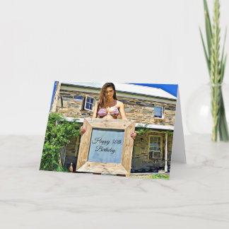 Happy 50th Birthday from the Bikini Babe! Card