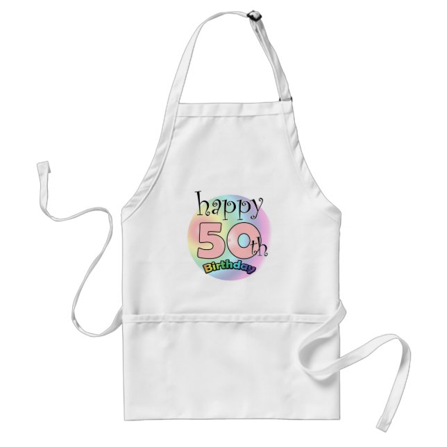 Happy 50th Birthday (king) Standard Apron (Front)
