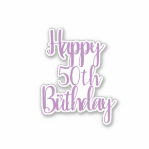 Happy 50th Birthday Lavender Fabulous Elegant 2020