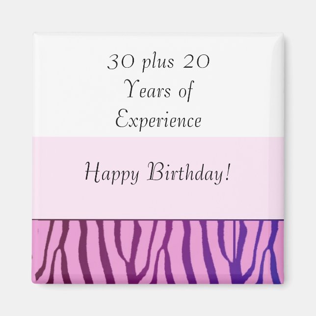 Happy 50th Birthday Magnet (Front)