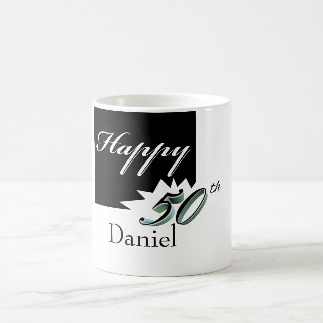 Happy 50th Birthday mug (Center)