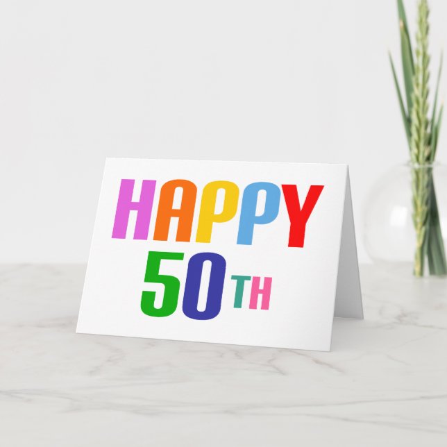 Happy 50th card (Front)