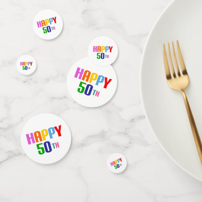 Happy 50th confetti (Group)