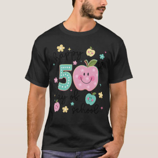 Happy 50th Day of School 50 Days Smarter Teacher B T-Shirt