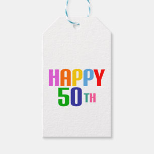 Happy 50th gift tags