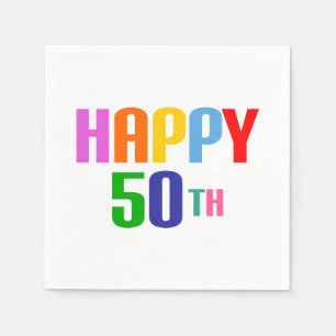 Happy 50th napkin