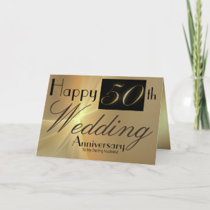 Happy 50th Wedding Anniversary to My Husband Card