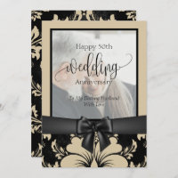 Happy 50th wedding anniversary traditional photo  