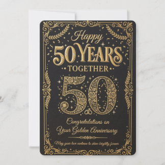 Happy 50Years Celebration Card