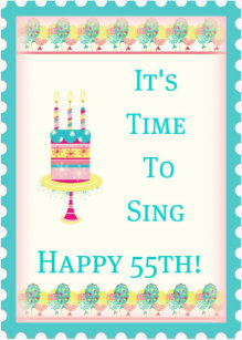 cake 55th birthday cards zazzle co nz