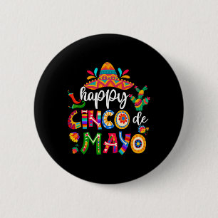 Happy 5 De Mayo Cinco Viva Mexico Shirt For Men Wo 6 Cm Round Badge