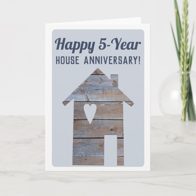 Happy 5-Year Houseaversary Card (Front)