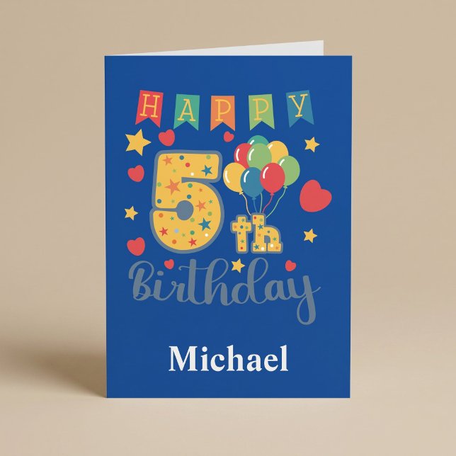 Happy 5th Birthday Card (Creator Uploaded)