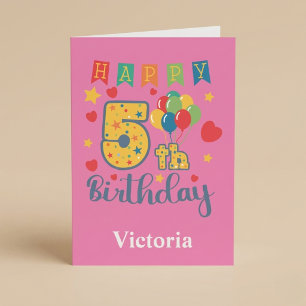 Happy 5th Birthday Card