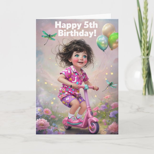 Happy 5th Birthday Card (Front)