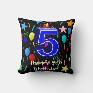 Happy 5th Birthday Cushion