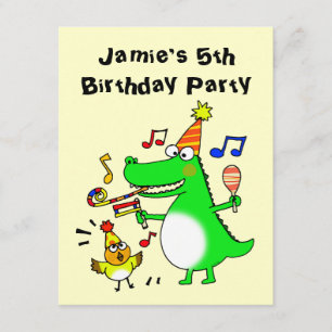 Happy 5th Birthday ( I am 5 ) Invitation