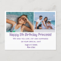 happy 5th birthday, two photos family