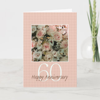 Happy 60th Anniversary roses Card