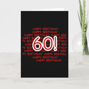 Happy 60th  Birthday Card