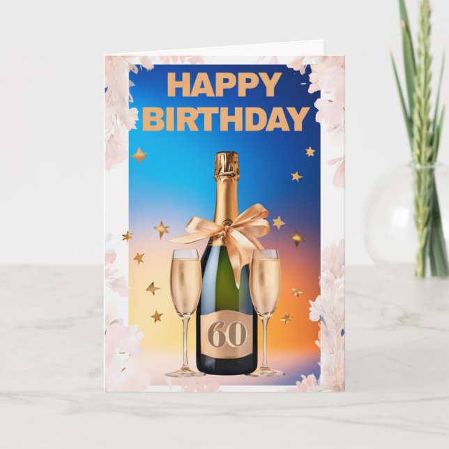 Happy 60th Birthday Card (Front)