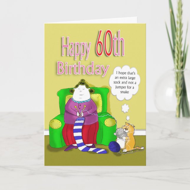 Happy 60th birthday card (Front)