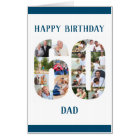 Happy 60th Birthday Dad Number 60 Photo Collage