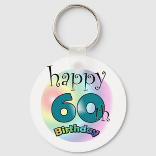 Happy 60th Birthday Key Ring
