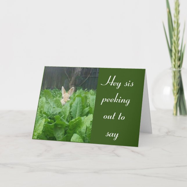 HAPPY **60th** BIRTHDAY ***SISTER*** CARD (Front)