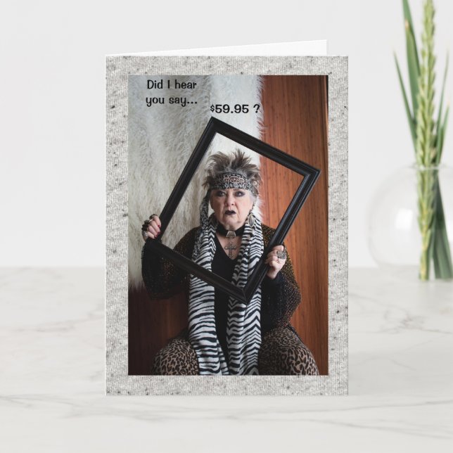 Happy 60th Birthday with humourous twist Card (Front)