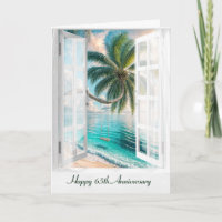 Happy 65th Anniversary Tropical Window