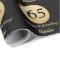 Happy 65th Birthday Black and Gold Glitter