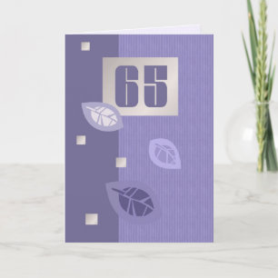 Happy 65th Birthday Customisable Greeting Cards