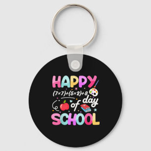 Happy 67 Days Of School 67th Day Smarter Six Seven Key Ring