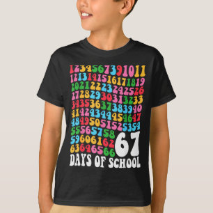 Happy 67 Days Of School 67th Day Smarter Six Seven T-Shirt