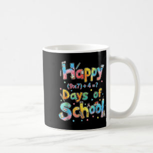 Happy 67 Days Of School Math Equation Teacher Six  Coffee Mug