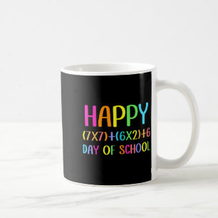 Happy 67 Days Of School Math Teacher Students Six  Coffee Mug