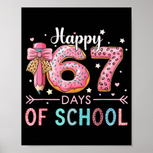 Happy 67 Days Of School Six Seven Meme Boy Girl Te Poster