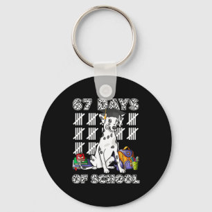 Happy 67 Days School Cute Dog 67 Days Smarter Stud Key Ring