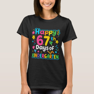 Happy 67th Day Of Kindergarten School Meme 67 Kids T-Shirt