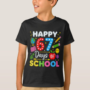 Happy 67th Day Of School 67 Days Of School Kids Bo T-Shirt