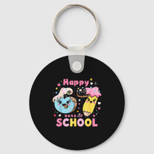 Happy 67th Day Of School Cute Ice Cream 100 Days S Key Ring