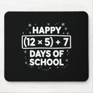 Happy 67th Day Of School Teacher Student Boys Girl Mouse Pad